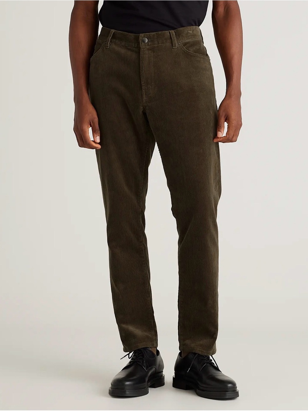 Quince Organic Stretch Corduroy 5-Pocket Pants Straight Leg Fit